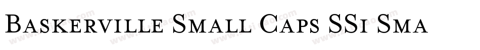 Baskerville Small Caps SSi Small Caps字体转换
